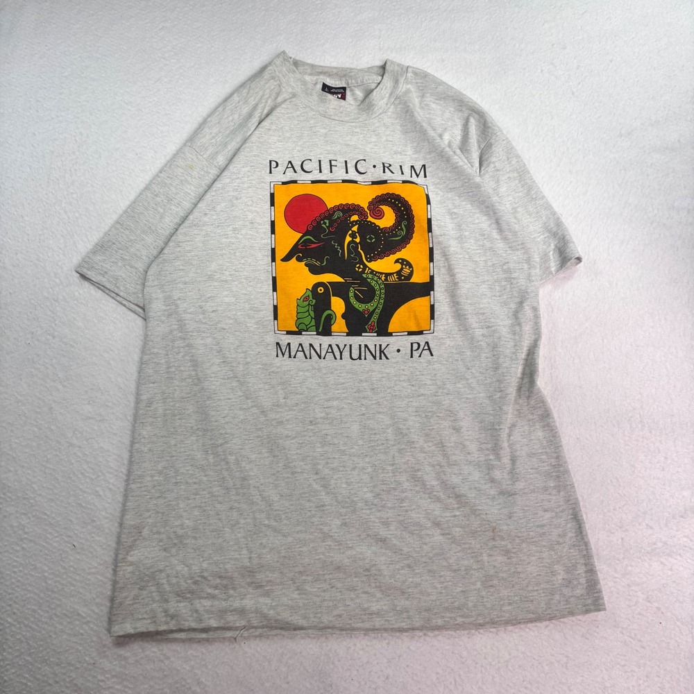 Vintage Pacific Manayunk PA TShirt USA Made Fruit Of The Loom L Single Stitch